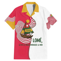 Lome Togo Family Matching Mermaid Dress and Hawaiian Shirt with Sailboat and Sunset – Where the Sun Kisses the Sea