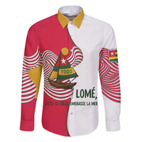 Lome Togo Family Matching Puletasi and Hawaiian Shirt with Sailboat and Sunset – Where the Sun Kisses the Sea