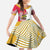Lome Togo Family Matching Summer Maxi Dress and Hawaiian Shirt with Sailboat and Sunset – Where the Sun Kisses the Sea
