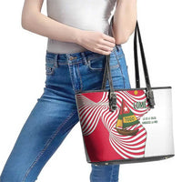 Lome Togo Leather Tote Bag with Sailboat and Sunset – Where the Sun Kisses the Sea