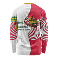 Lome Togo Long Sleeve Shirt with Sailboat and Sunset – Where the Sun Kisses the Sea