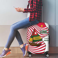 Lome Togo Luggage Cover with Sailboat and Sunset – Where the Sun Kisses the Sea