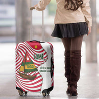 Lome Togo Luggage Cover with Sailboat and Sunset – Where the Sun Kisses the Sea
