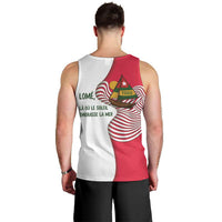 Lome Togo Men Tank Top with Sailboat and Sunset – Where the Sun Kisses the Sea