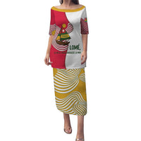 Lome Togo Puletasi with Sailboat and Sunset – Where the Sun Kisses the Sea