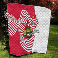 Lome Togo Quilt with Sailboat and Sunset – Where the Sun Kisses the Sea