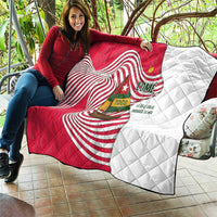 Lome Togo Quilt with Sailboat and Sunset – Where the Sun Kisses the Sea