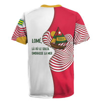 Lome Togo Rugby Jersey with Sailboat and Sunset – Where the Sun Kisses the Sea