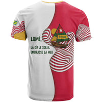 Lome Togo T Shirt with Sailboat and Sunset – Where the Sun Kisses the Sea