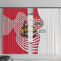 Lome Togo Window Curtain with Sailboat and Sunset – Where the Sun Kisses the Sea