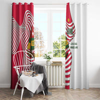 Lome Togo Window Curtain with Sailboat and Sunset – Where the Sun Kisses the Sea