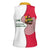 Lome Togo Women Sleeveless Polo Shirt with Sailboat and Sunset – Where the Sun Kisses the Sea