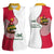Lome Togo Women Sleeveless Polo Shirt with Sailboat and Sunset – Where the Sun Kisses the Sea