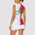 Lome Togo Women Sleeveless Polo Shirt with Sailboat and Sunset – Where the Sun Kisses the Sea