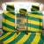 Lome Togo Sunset Back Car Seat Cover with Palm Trees and Ocean Embrace Design