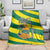 Lome Togo Sunset Blanket with Palm Trees and Ocean Embrace Design