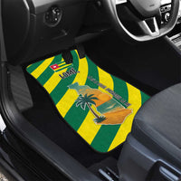 Lome Togo Sunset Car Mats with Palm Trees and Ocean Embrace Design
