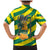 Lome Togo Sunset Family Matching Mermaid Dress and Hawaiian Shirt with Palm Trees and Ocean Embrace Design