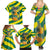 Lome Togo Sunset Family Matching Summer Maxi Dress and Hawaiian Shirt with Palm Trees and Ocean Embrace Design