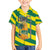 Lome Togo Sunset Family Matching Summer Maxi Dress and Hawaiian Shirt with Palm Trees and Ocean Embrace Design