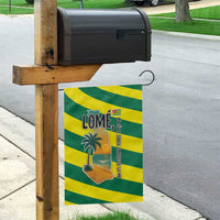 Lome Togo Sunset Garden Flag with Palm Trees and Ocean Embrace Design