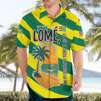 Lome Togo Sunset Hawaiian Shirt with Palm Trees and Ocean Embrace Design