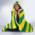 Lome Togo Sunset Hooded Blanket with Palm Trees and Ocean Embrace Design
