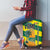 Lome Togo Sunset Luggage Cover with Palm Trees and Ocean Embrace Design