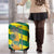 Lome Togo Sunset Luggage Cover with Palm Trees and Ocean Embrace Design