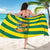 Lome Togo Sunset Sarong with Palm Trees and Ocean Embrace Design