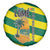 Lome Togo Sunset Spare Tire Cover with Palm Trees and Ocean Embrace Design