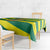 Lome Togo Sunset Tablecloth with Palm Trees and Ocean Embrace Design