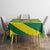 Lome Togo Sunset Tablecloth with Palm Trees and Ocean Embrace Design