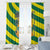 Lome Togo Sunset Window Curtain with Palm Trees and Ocean Embrace Design