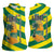 Lome Togo Sunset Women Sleeveless Polo Shirt with Palm Trees and Ocean Embrace Design