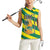 Lome Togo Sunset Women Sleeveless Polo Shirt with Palm Trees and Ocean Embrace Design