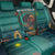 Togo Futuristic Afrocentric Woman Back Car Seat Cover with Flag and Stars Design