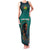 Togo Futuristic Afrocentric Woman Family Matching Tank Maxi Dress and Hawaiian Shirt with Flag and Stars Design