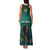 Togo Futuristic Afrocentric Woman Family Matching Tank Maxi Dress and Hawaiian Shirt with Flag and Stars Design