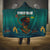 Togo Futuristic Afrocentric Woman Hooded Blanket with Flag and Stars Design