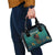 Togo Futuristic Afrocentric Woman Shoulder Handbag with Flag and Stars Design