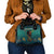 Togo Futuristic Afrocentric Woman Shoulder Handbag with Flag and Stars Design