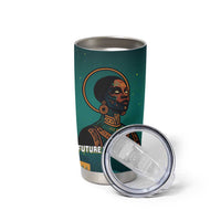 Togo Futuristic Afrocentric Woman Tumbler Cup with Flag and Stars Design