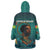 Togo Futuristic Afrocentric Woman Wearable Blanket Hoodie with Flag and Stars Design