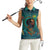 Togo Futuristic Afrocentric Woman Women Sleeveless Polo Shirt with Flag and Stars Design