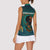 Togo Futuristic Afrocentric Woman Women Sleeveless Polo Shirt with Flag and Stars Design