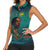 Togo Futuristic Afrocentric Woman Women Sleeveless Polo Shirt with Flag and Stars Design