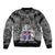Icelandic Coat of Arms Bomber Jacket Viking Knotwork and National Flag Design