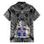 Icelandic Coat of Arms Hawaiian Shirt Viking Knotwork and National Flag Design