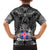 Icelandic Coat of Arms Hawaiian Shirt Viking Knotwork and National Flag Design